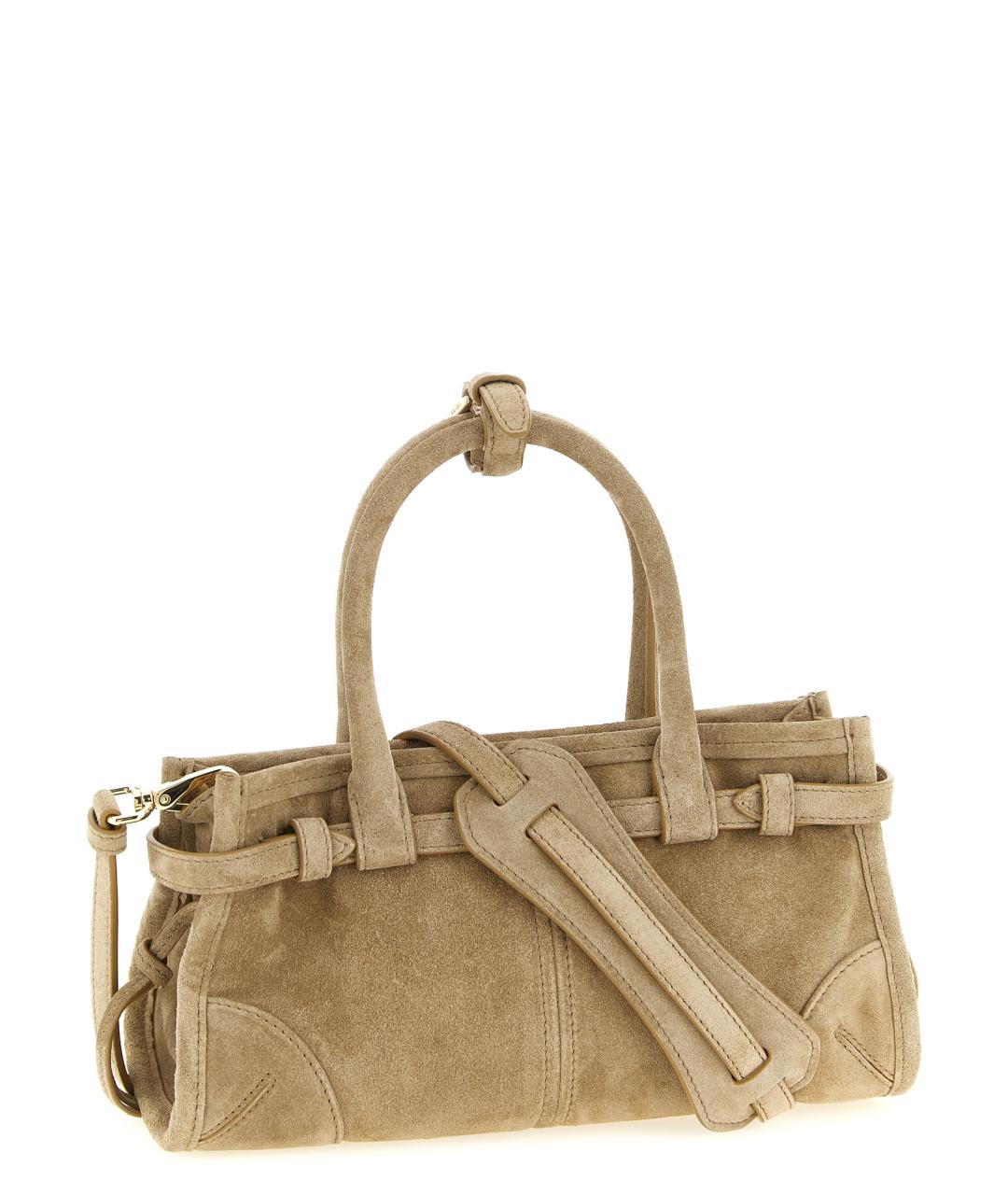 PRADA Бежевая кожаная сумка тоут, фото 2