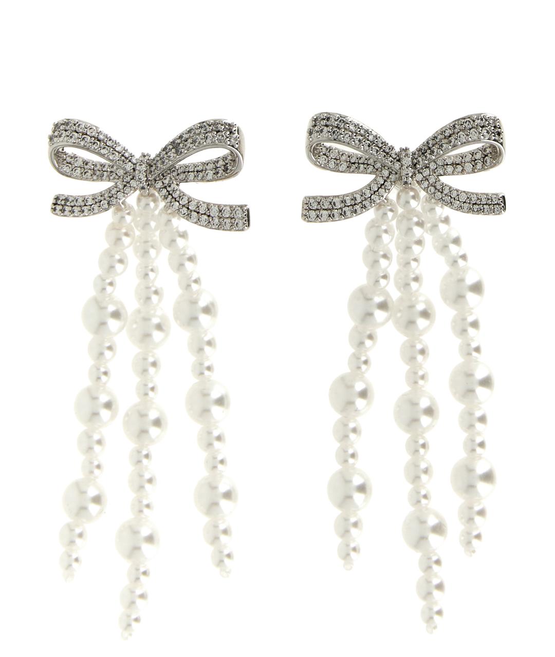 SELF-PORTRAIT Серебряные металлические серьги, фото 1