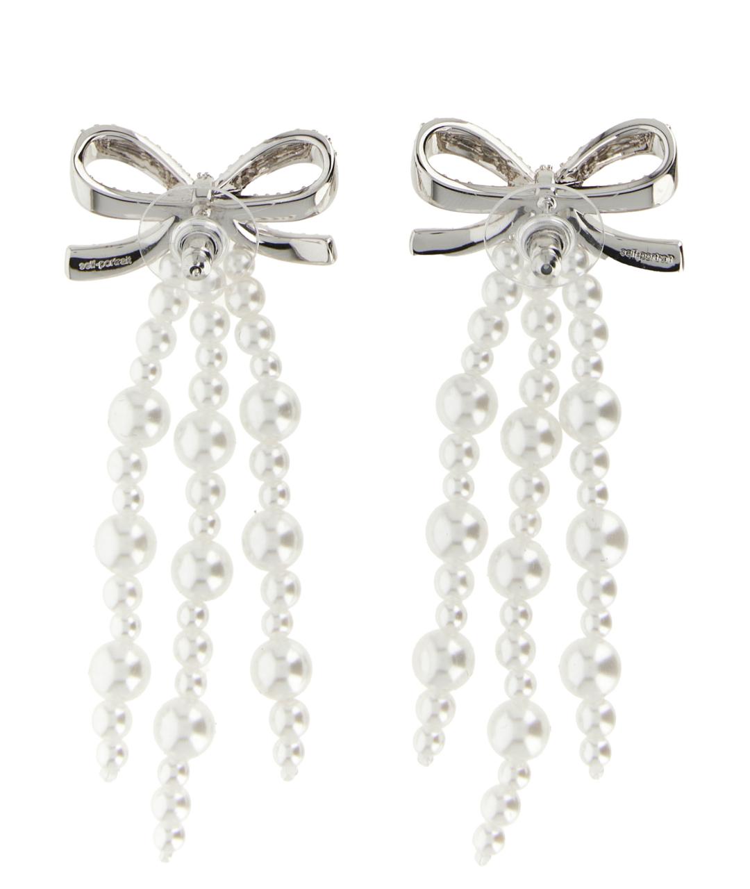 SELF-PORTRAIT Серебряные металлические серьги, фото 2