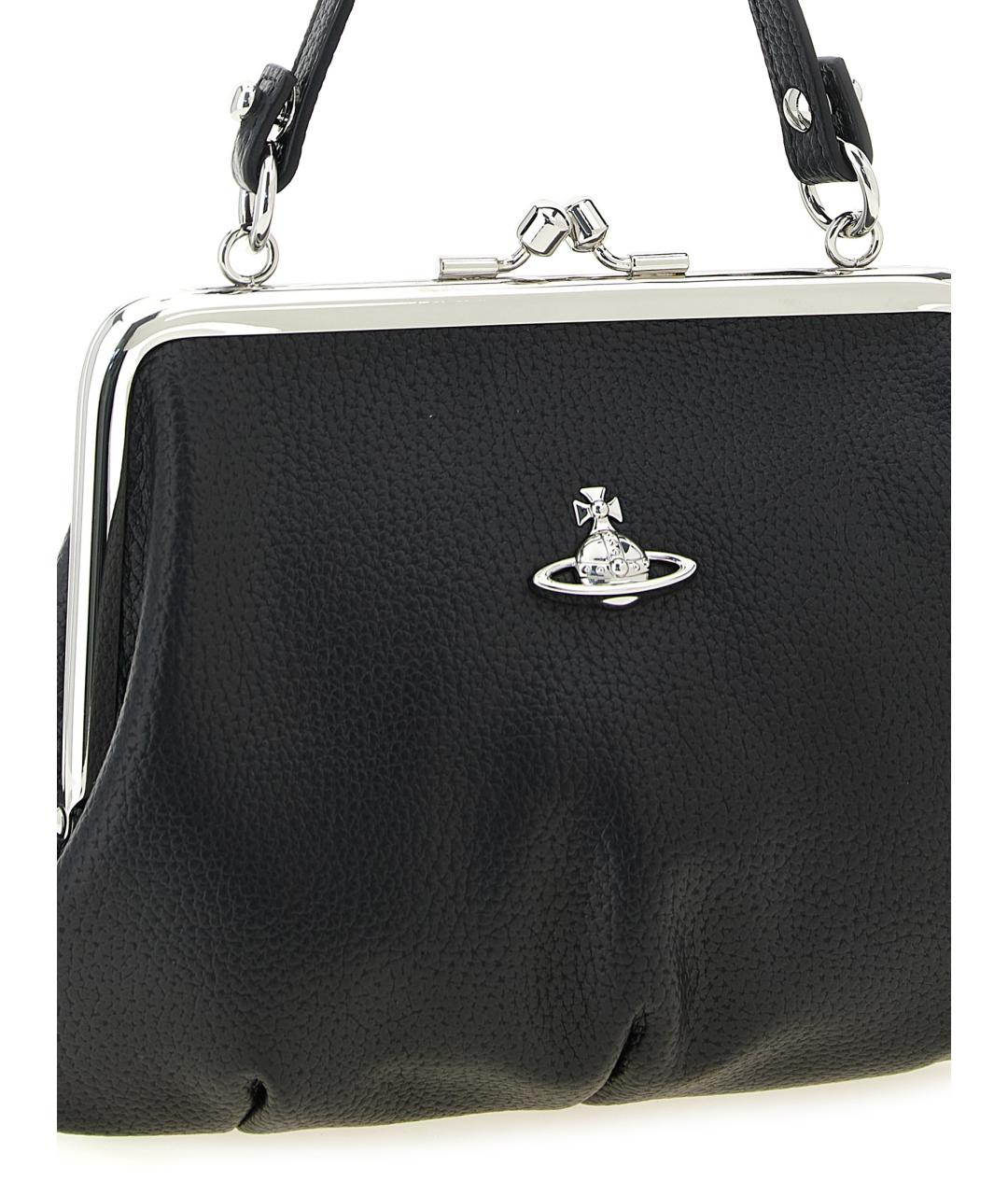 VIVIENNE WESTWOOD Черная сумка через плечо из искусственной кожи, фото 3