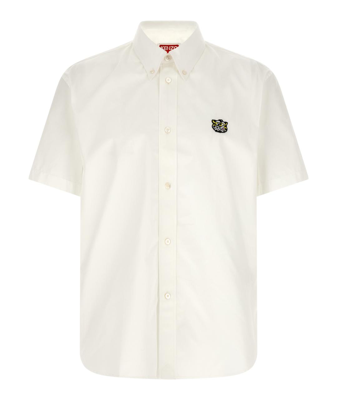 KENZO Белая хлопковая кэжуал рубашка, фото 1