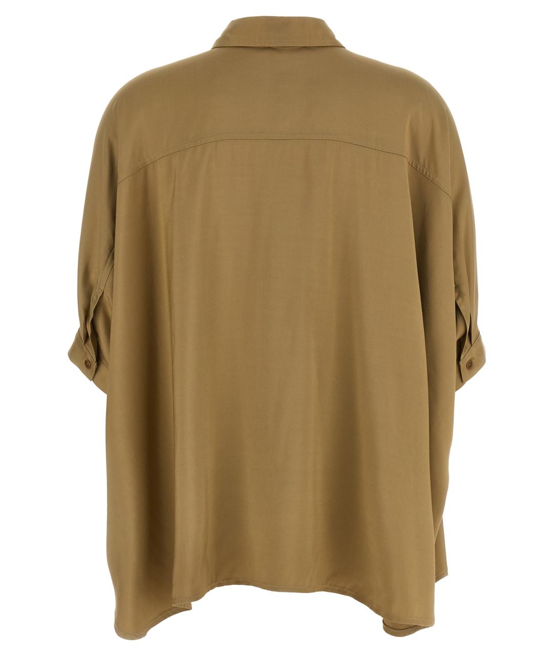 NUDE Зеленая вискозная рубашка, фото 2