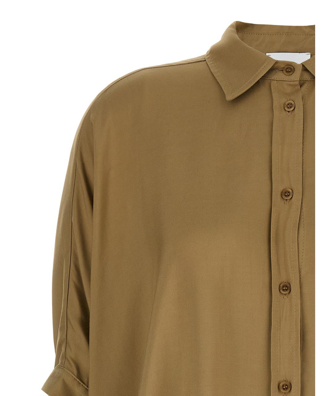 NUDE Зеленая вискозная рубашка, фото 3