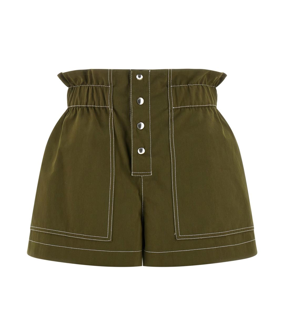 MARNI Зеленые хлопковые шорты, фото 1