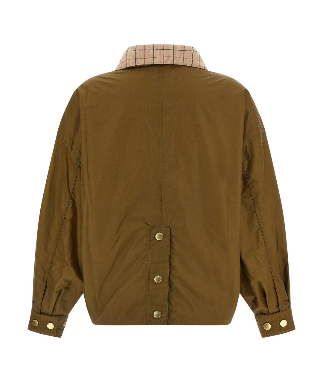 BARBOUR Бежевая хлопковая куртка, фото 2