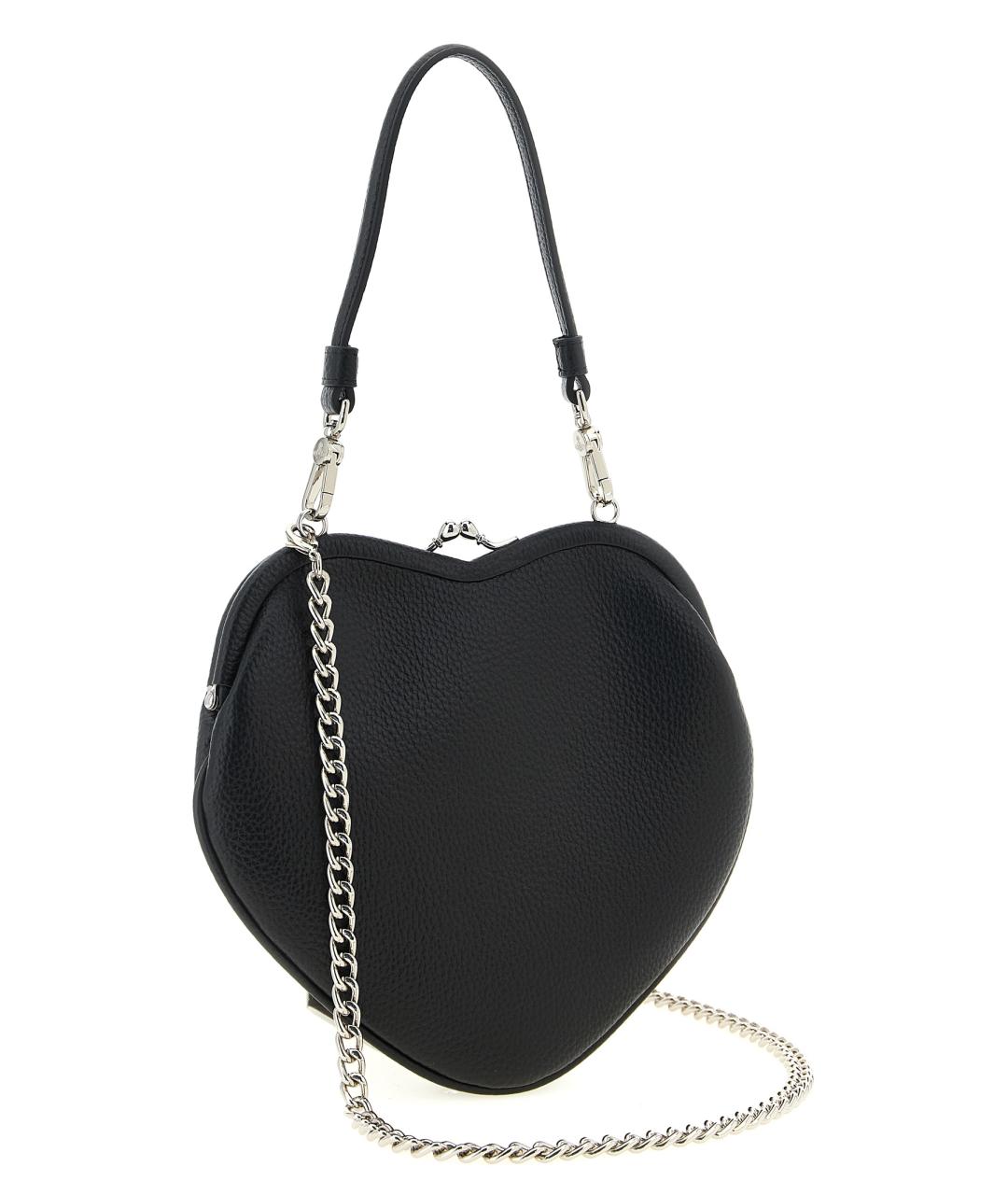 VIVIENNE WESTWOOD Черная сумка через плечо из искусственной кожи, фото 2