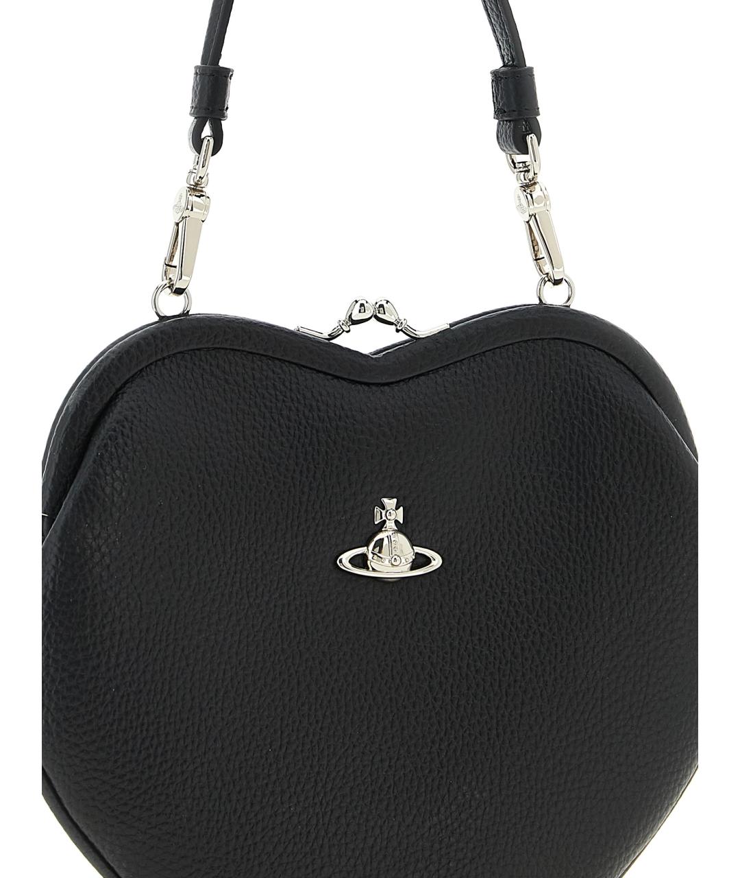 VIVIENNE WESTWOOD Черная сумка через плечо из искусственной кожи, фото 3