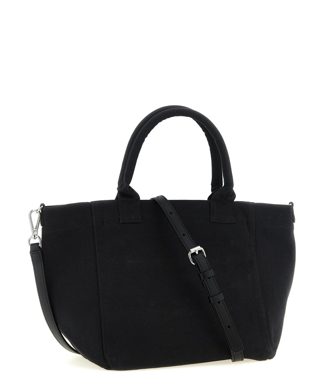 GANNI Черная хлопковая сумка тоут, фото 2