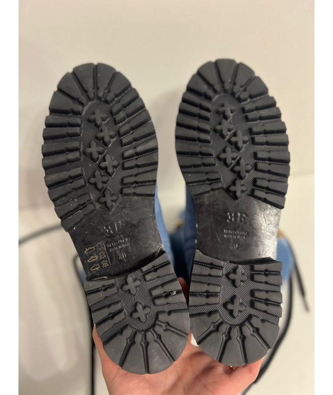 ERMANNO SCERVINO Голубые ботинки, фото 5