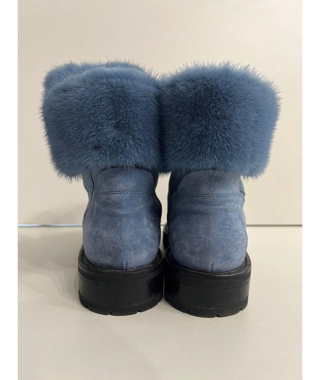 ERMANNO SCERVINO Голубые ботинки, фото 2