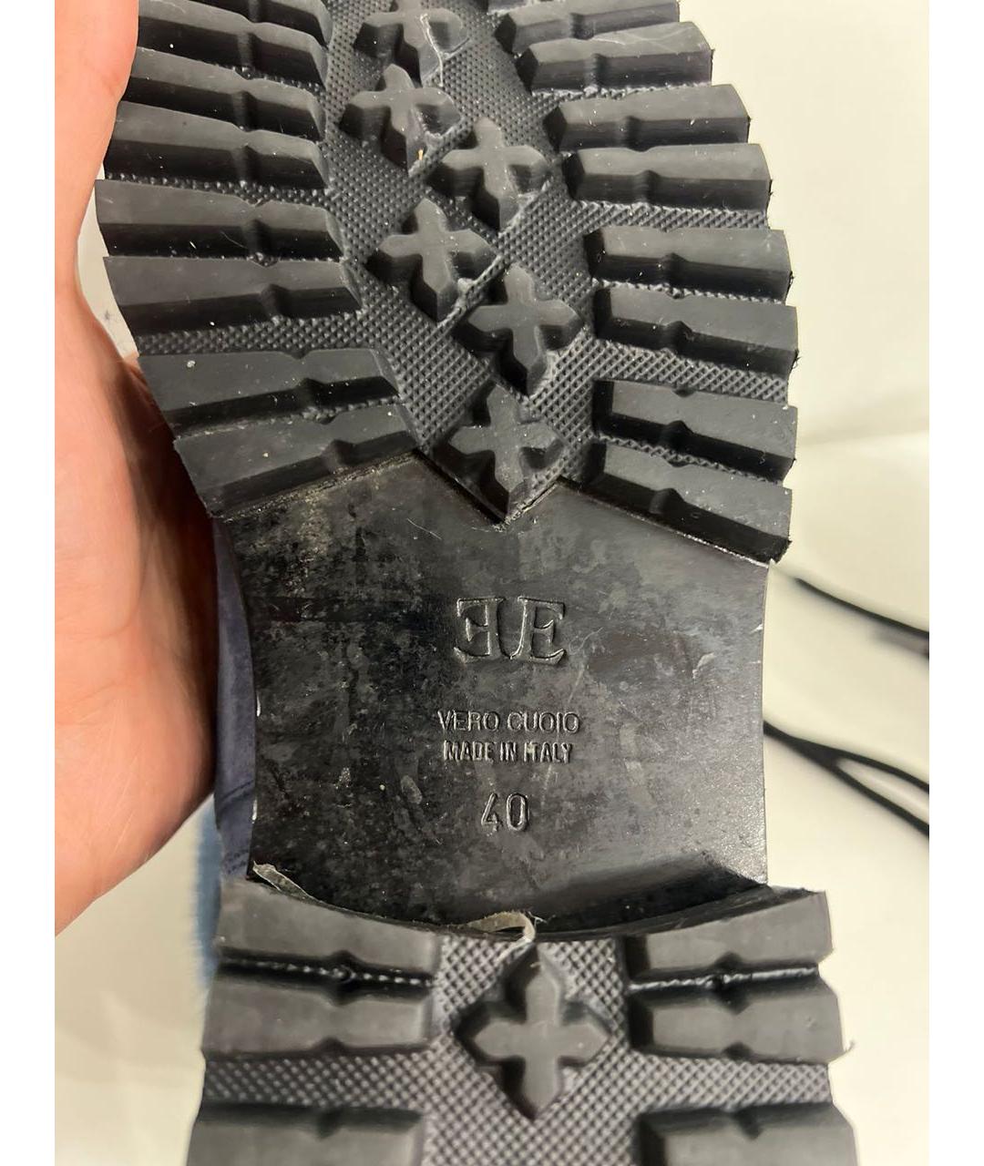 ERMANNO SCERVINO Голубые ботинки, фото 4