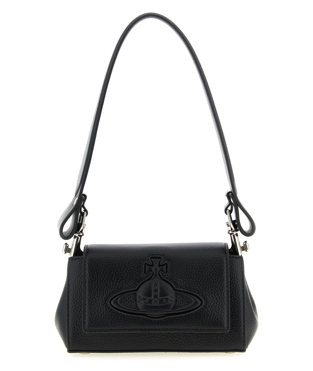 VIVIENNE WESTWOOD Черная сумка через плечо из искусственной кожи, фото 1