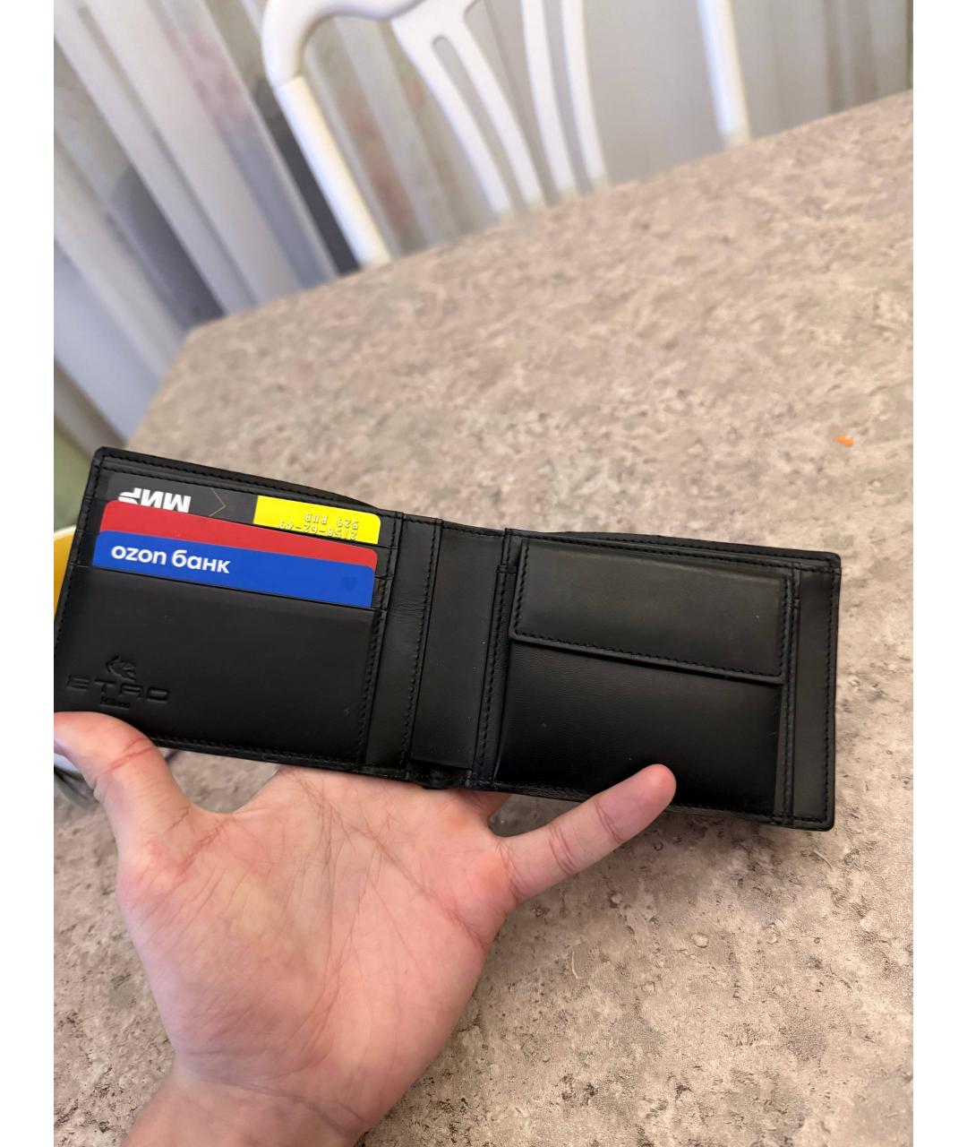 ETRO Черный кошелек, фото 3