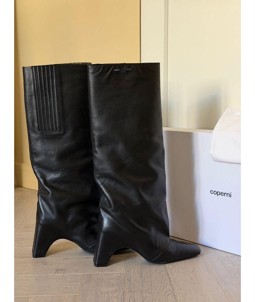 COPERNI Черные кожаные сапоги, фото 7
