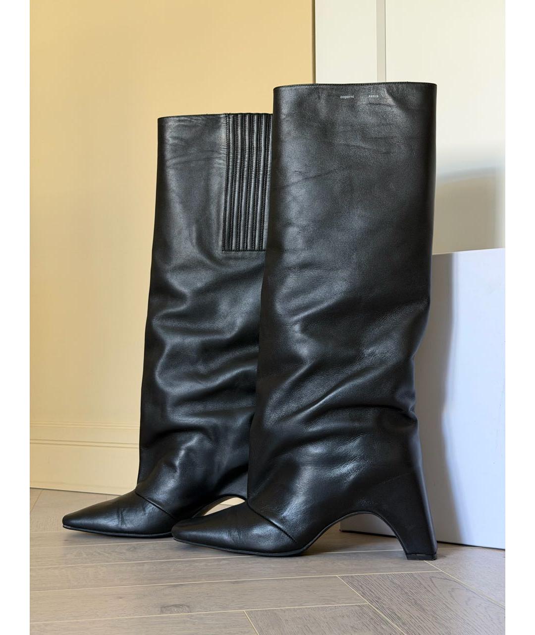 COPERNI Черные кожаные сапоги, фото 6