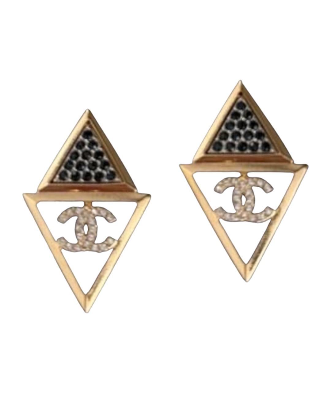 CHANEL Золотые серьги, фото 1