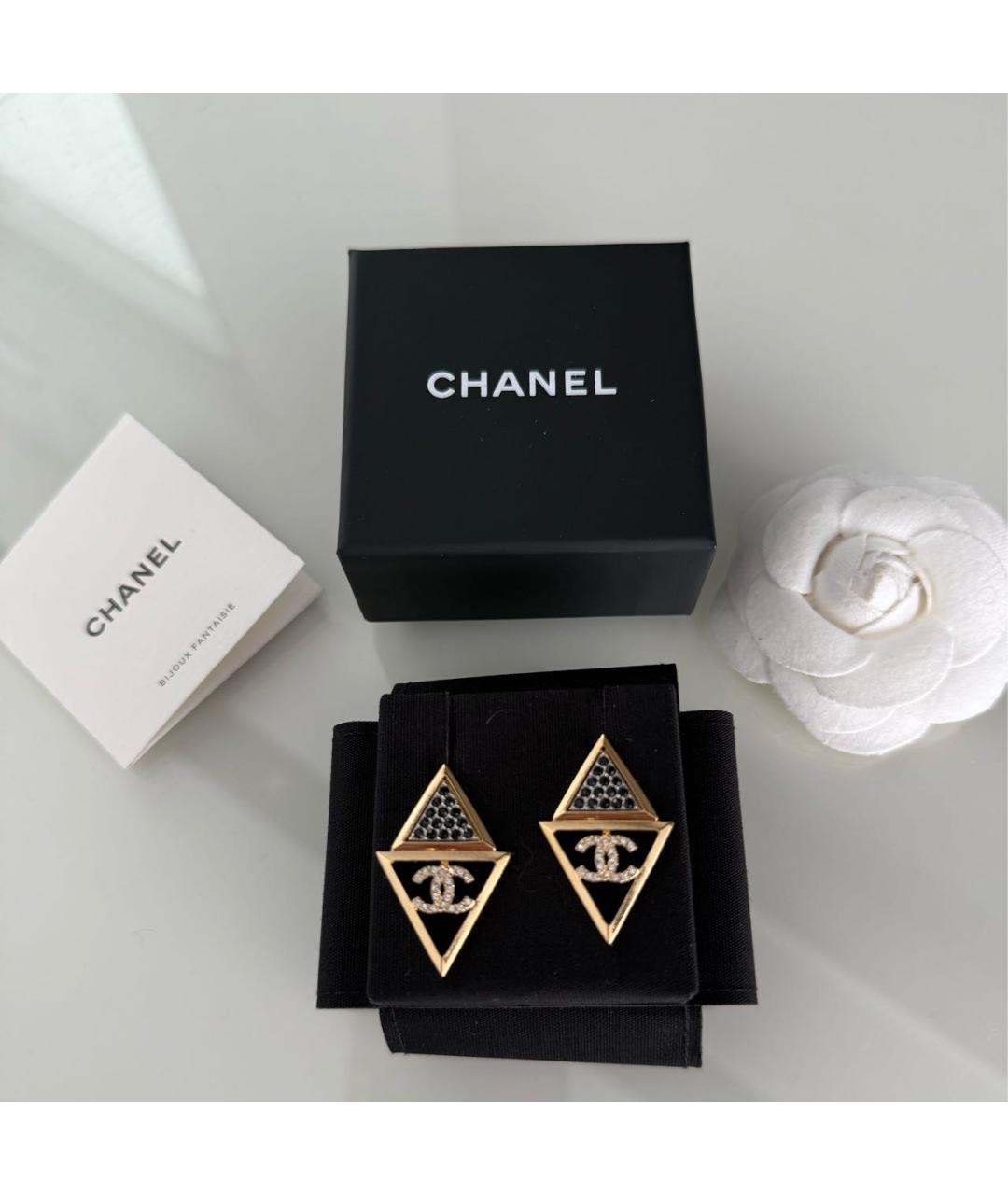 CHANEL Золотые серьги, фото 3