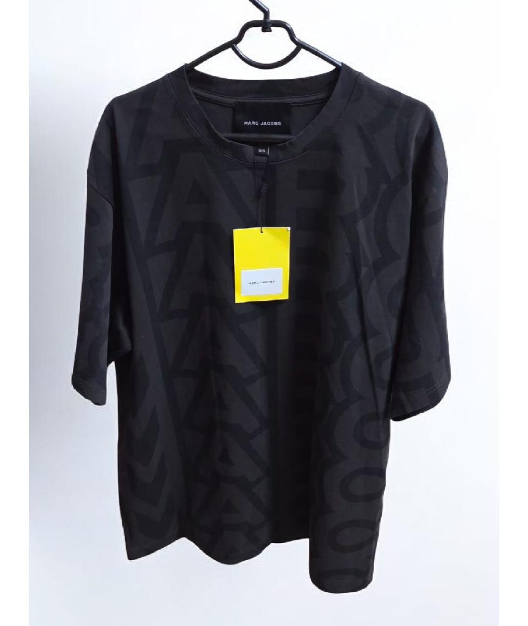 MARC JACOBS Черная хлопковая футболка, фото 5