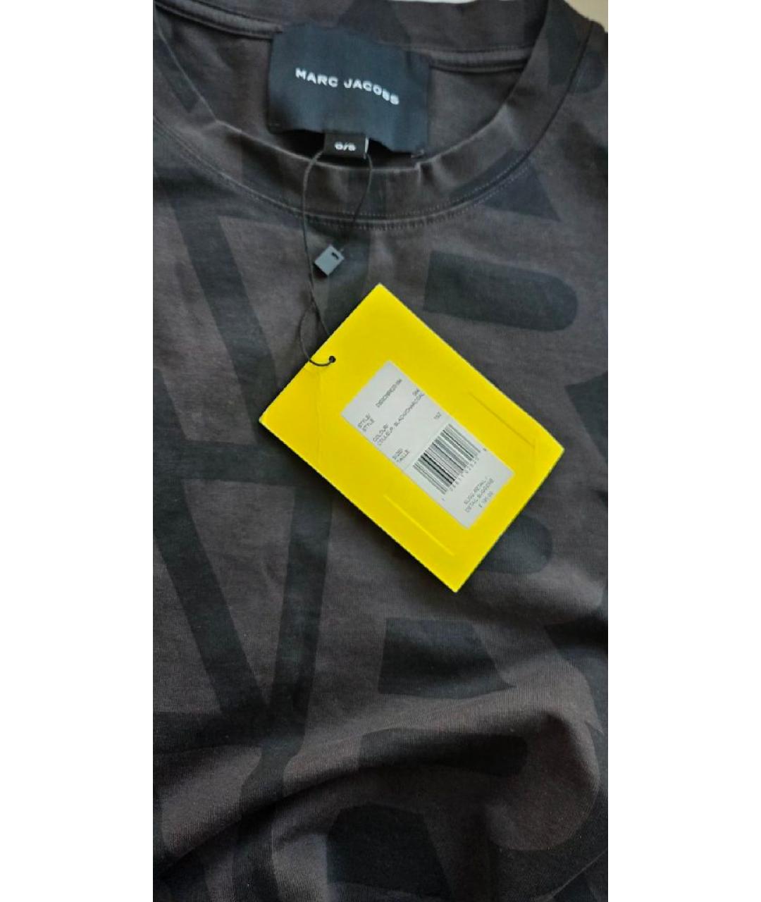 MARC JACOBS Черная хлопковая футболка, фото 3