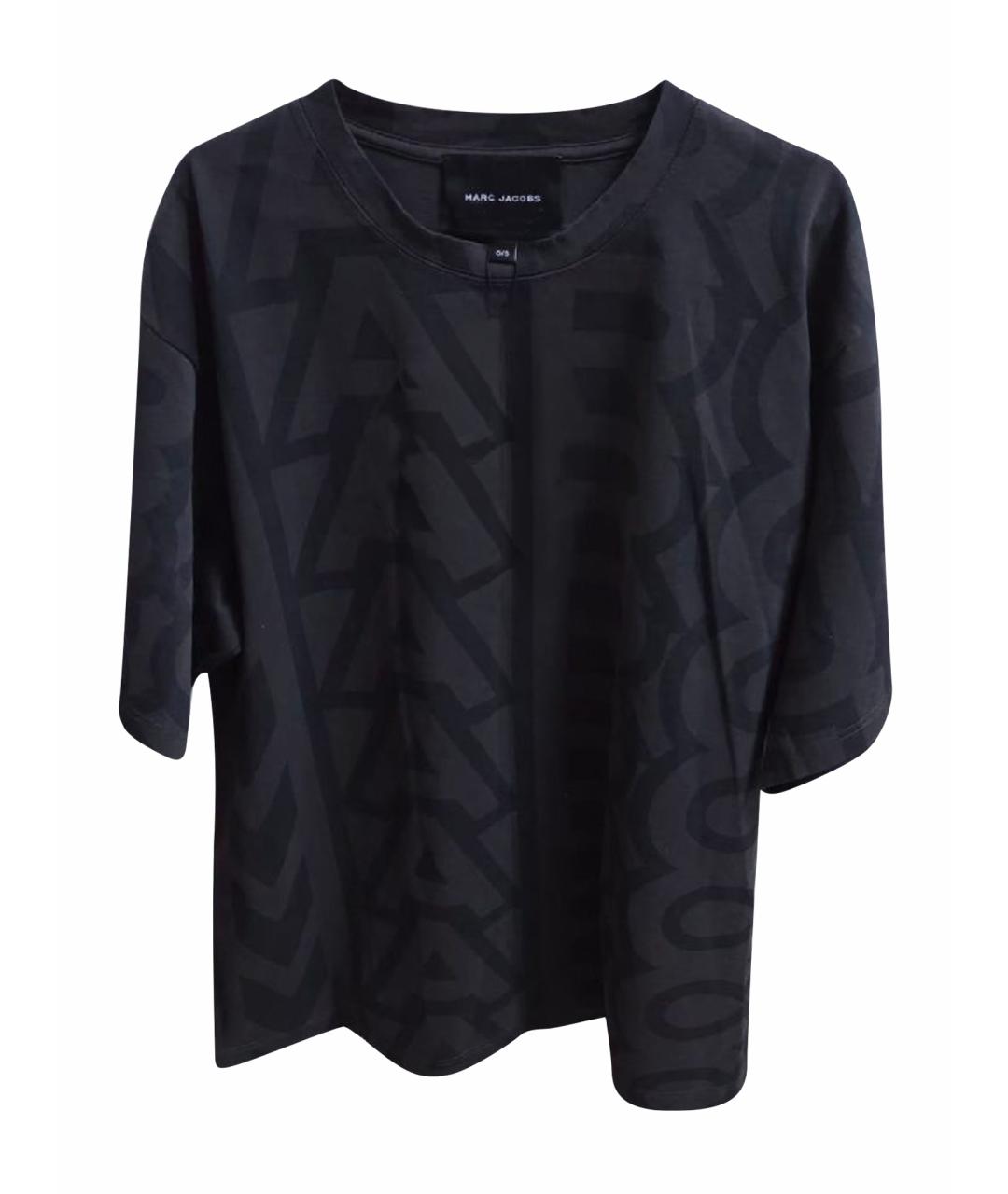 MARC JACOBS Черная хлопковая футболка, фото 1