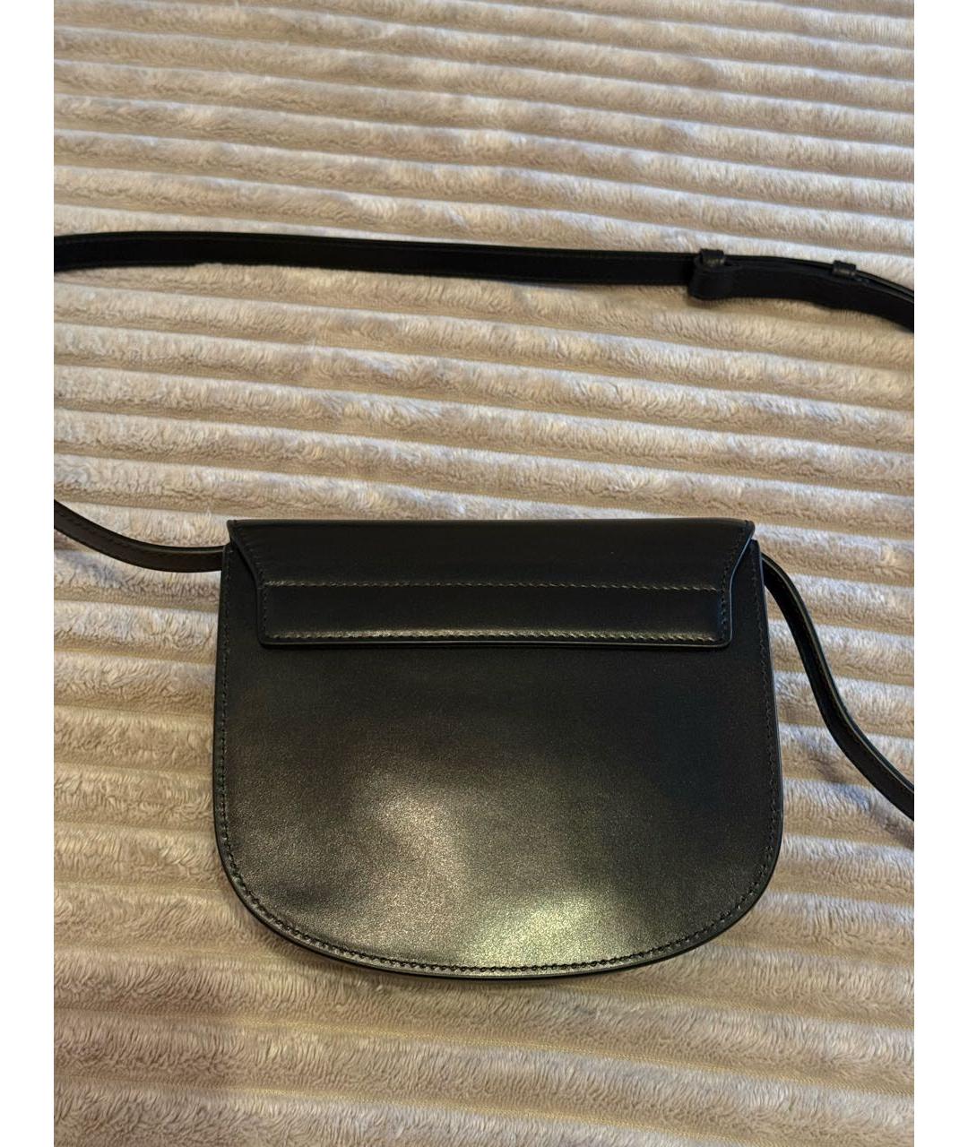 SAINT LAURENT Черная кожаная сумка через плечо, фото 4