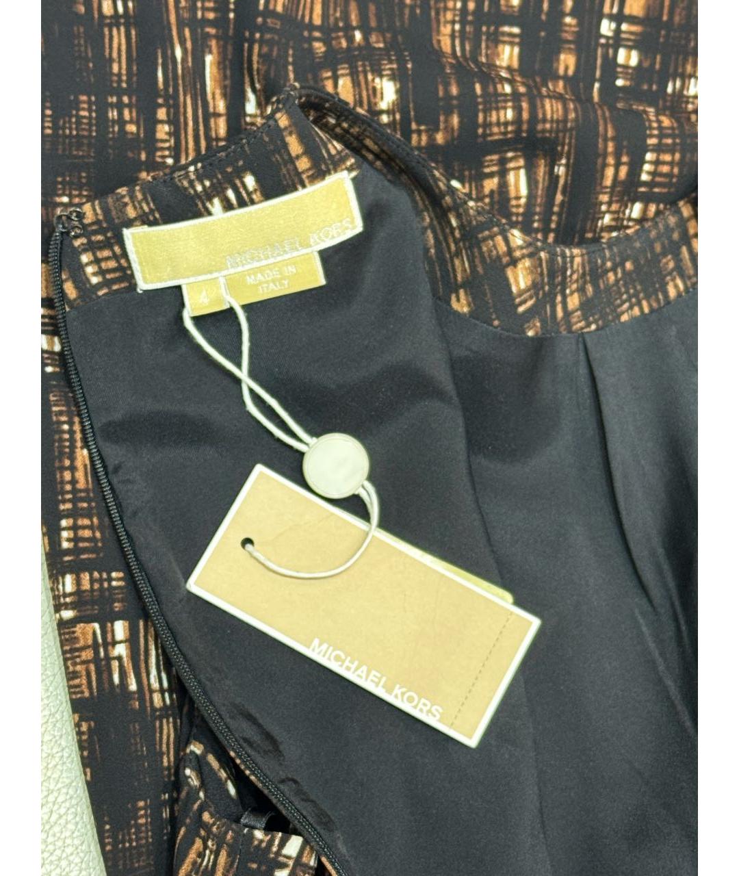 MICHAEL KORS Черное вискозное коктейльное платье, фото 4
