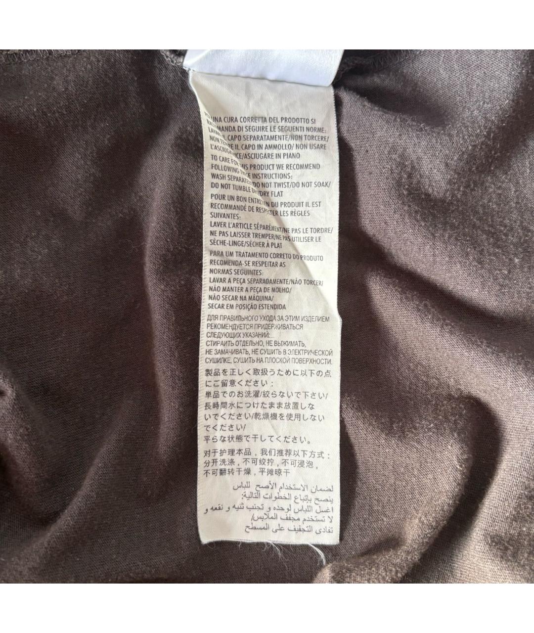 GUCCI Антрацитовая хлопковая футболка, фото 6