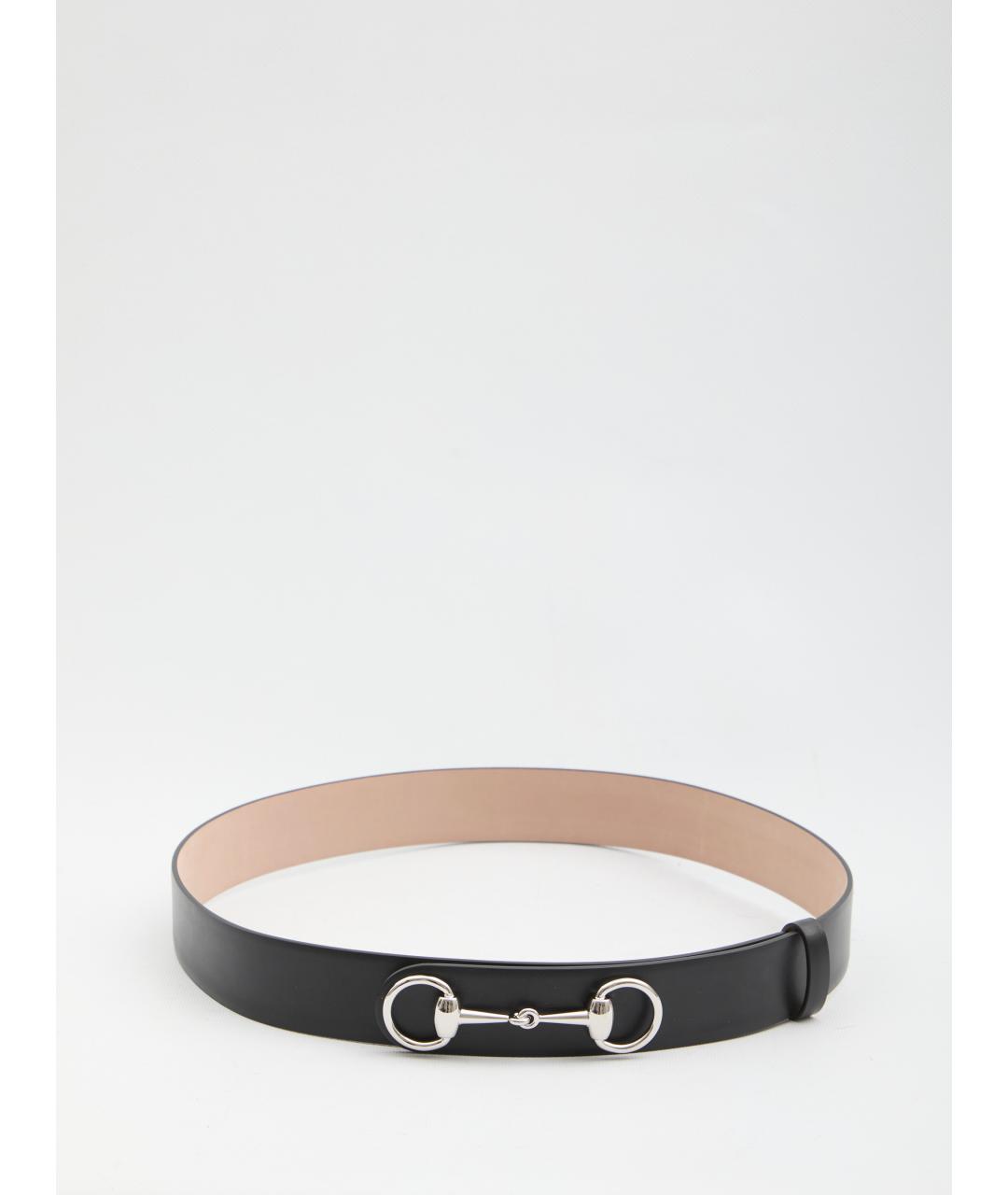 GUCCI Черный кожаный ремень, фото 3