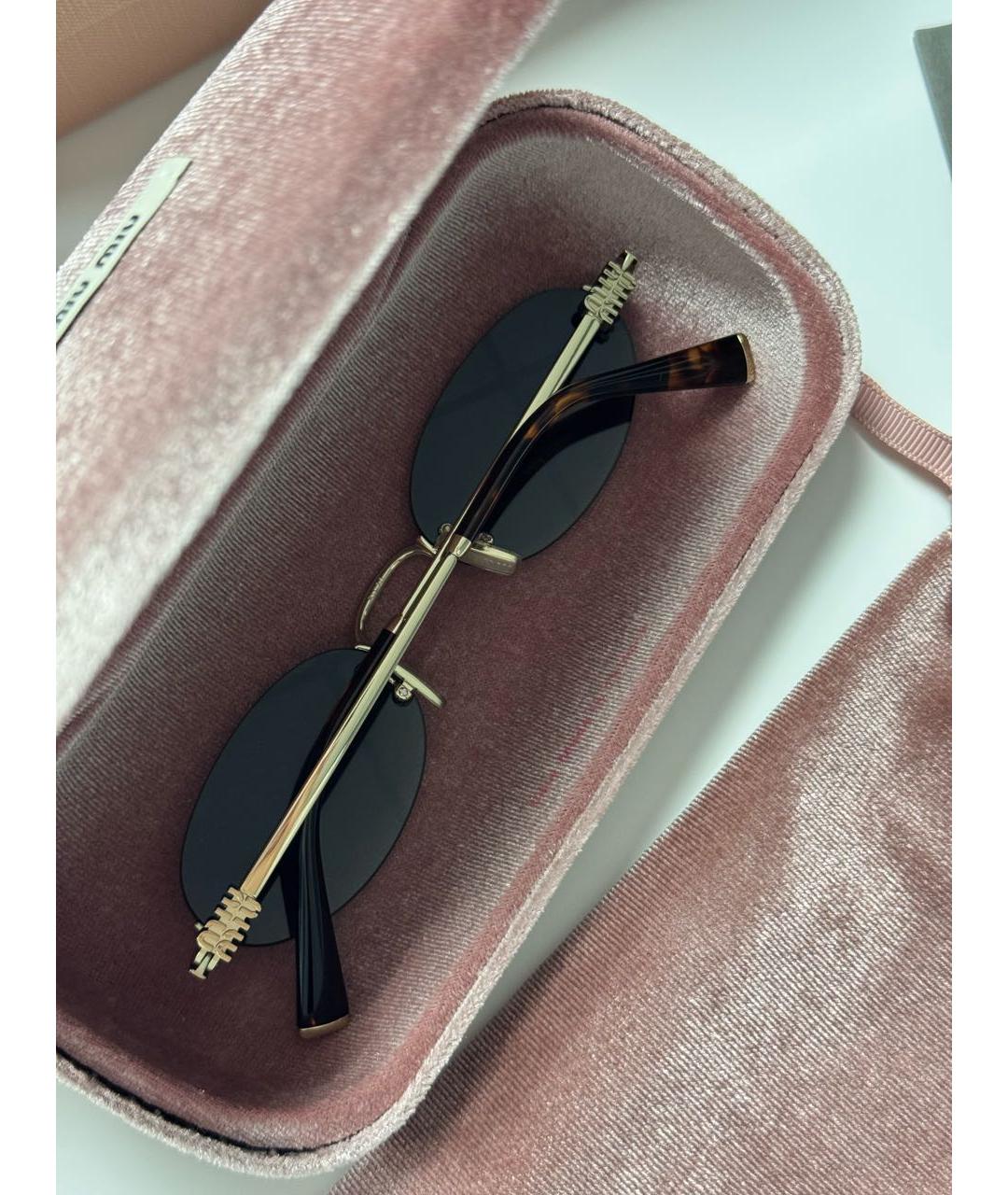 MIU MIU Металлические солнцезащитные очки, фото 5