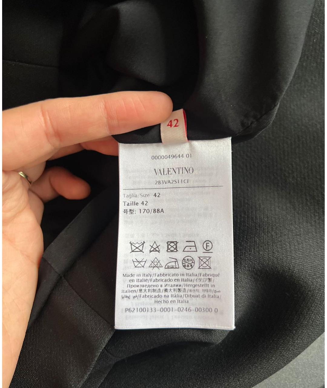 VALENTINO Черное повседневное платье, фото 5