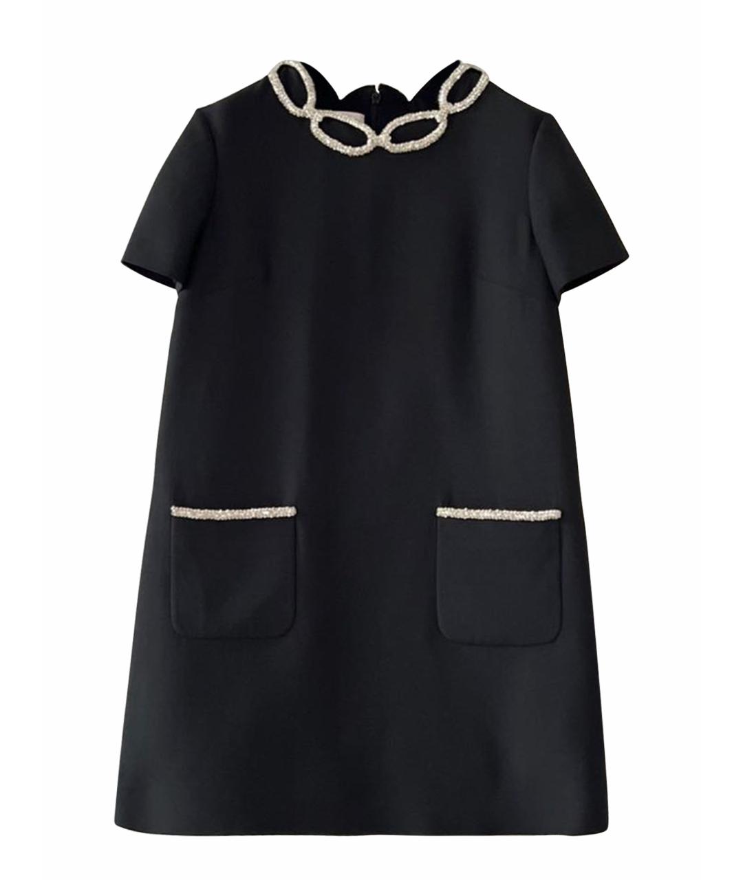 VALENTINO Черное повседневное платье, фото 1