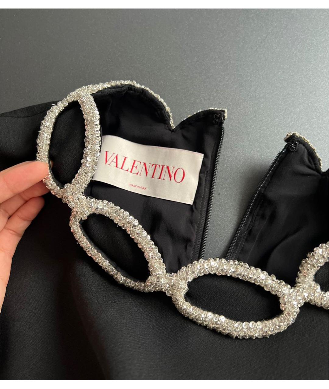 VALENTINO Черное повседневное платье, фото 3