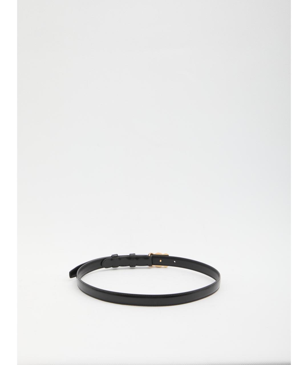 CELINE Черный кожаный ремень, фото 2