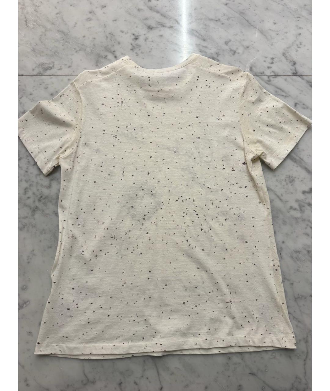 CHRISTIAN DIOR Белая хлопковая футболка, фото 3