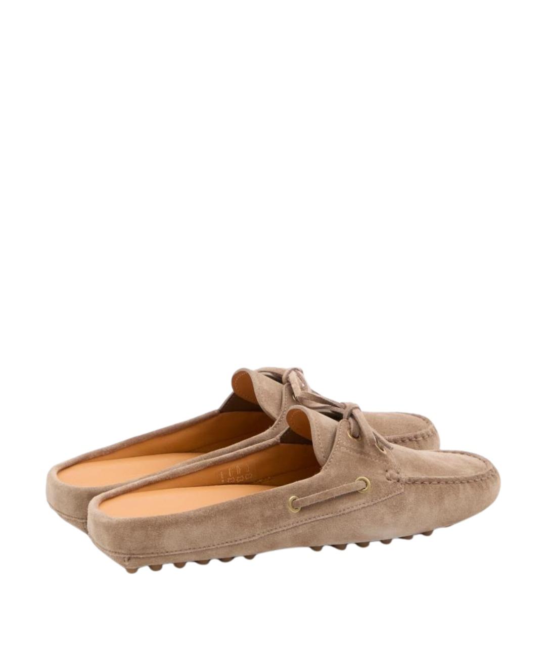 TOD'S Коричневые кожаные лоферы, фото 3