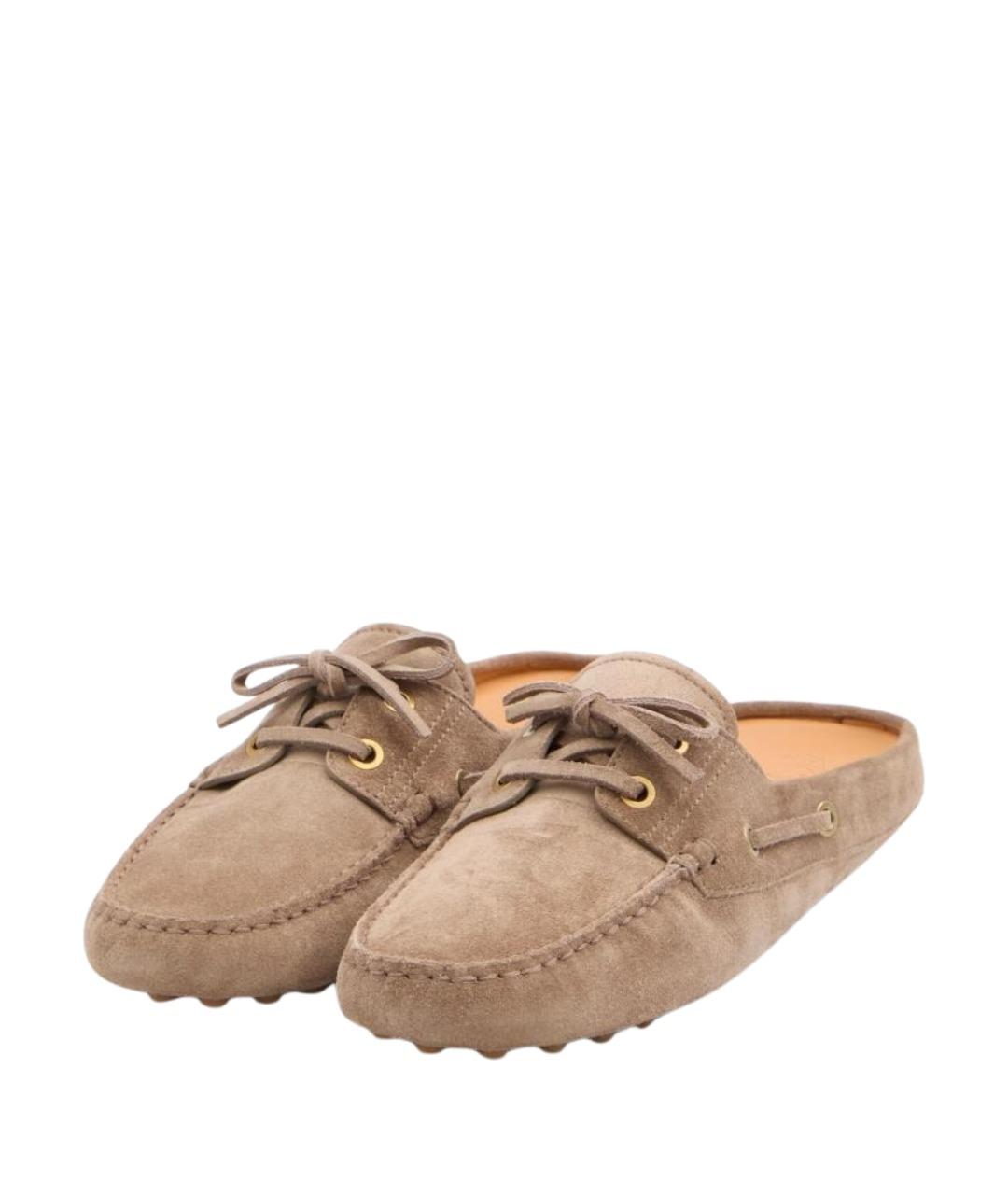 TOD'S Коричневые кожаные лоферы, фото 2
