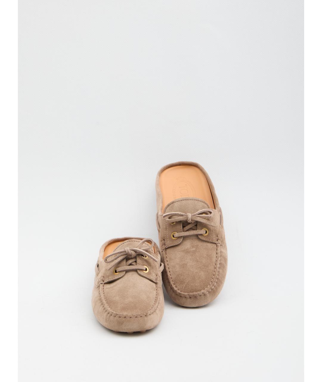 TOD'S Коричневые кожаные лоферы, фото 5