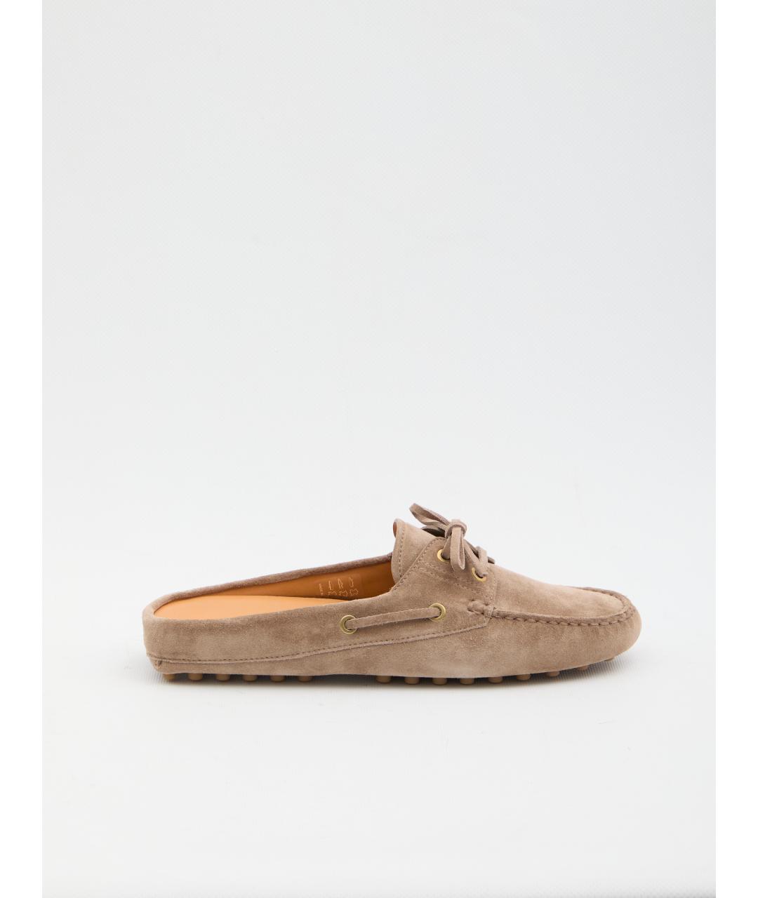 TOD'S Коричневые кожаные лоферы, фото 6