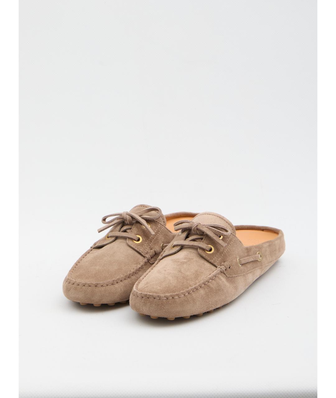 TOD'S Коричневые кожаные лоферы, фото 2