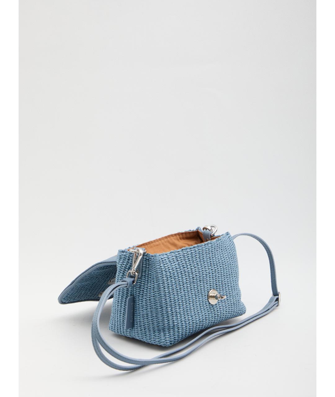 ZANELLATO Голубая пелетеная сумка через плечо, фото 4