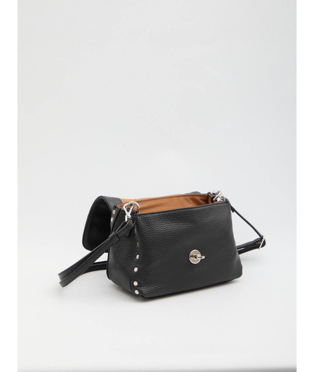 ZANELLATO Черная кожаная сумка через плечо, фото 4