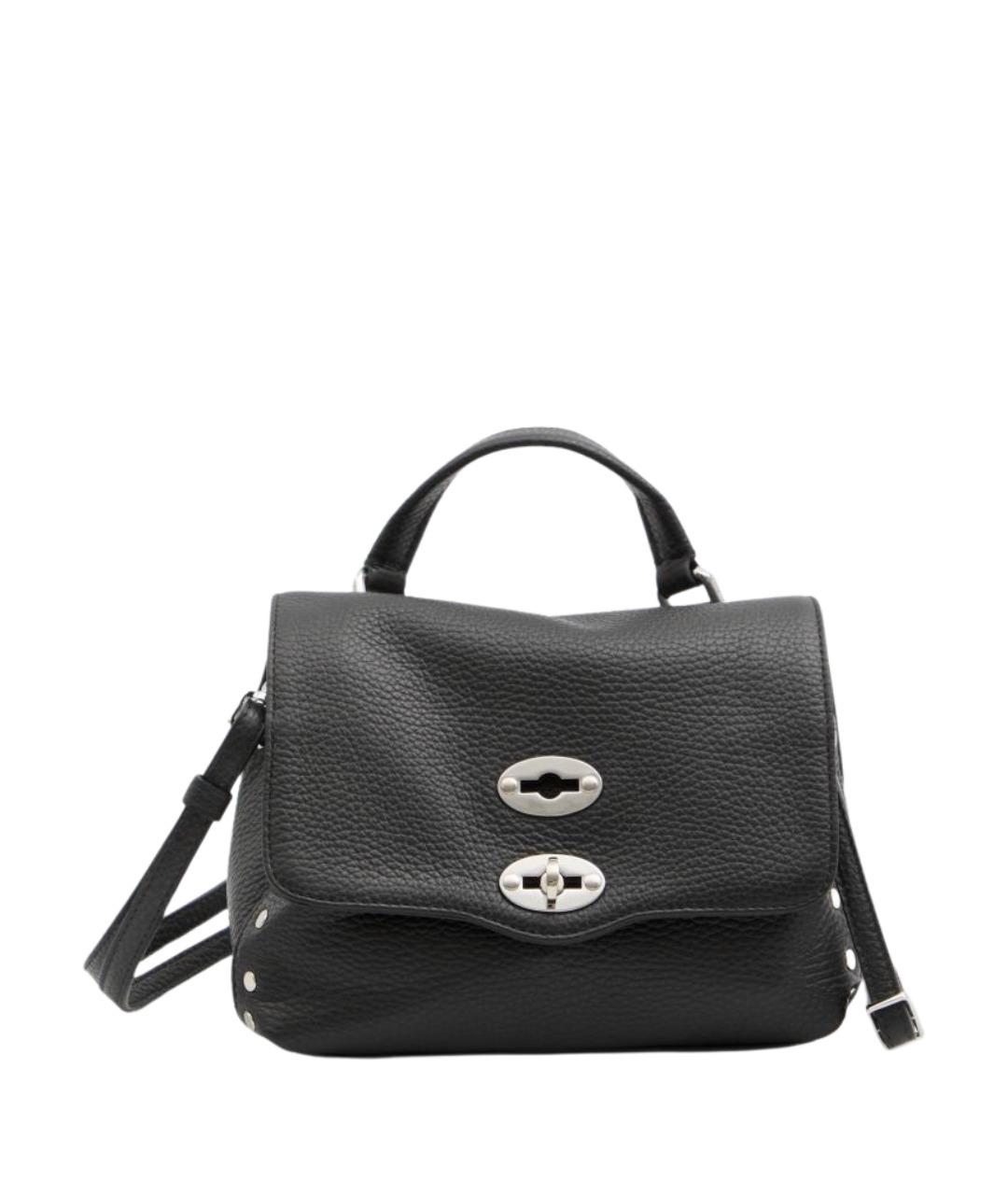 ZANELLATO Черная кожаная сумка через плечо, фото 1