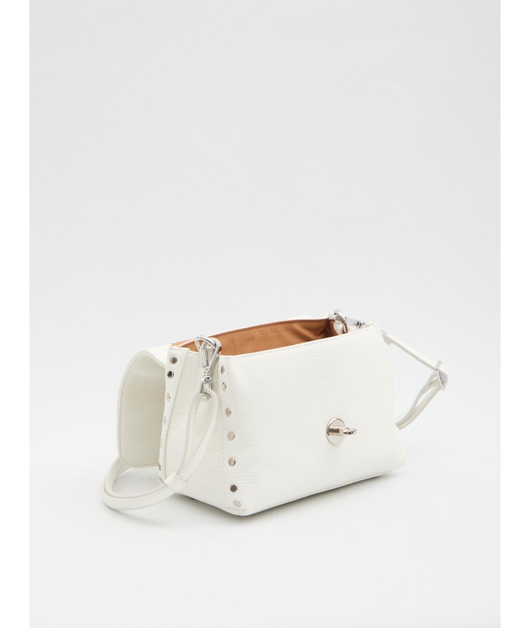 ZANELLATO Белая кожаная сумка через плечо, фото 4