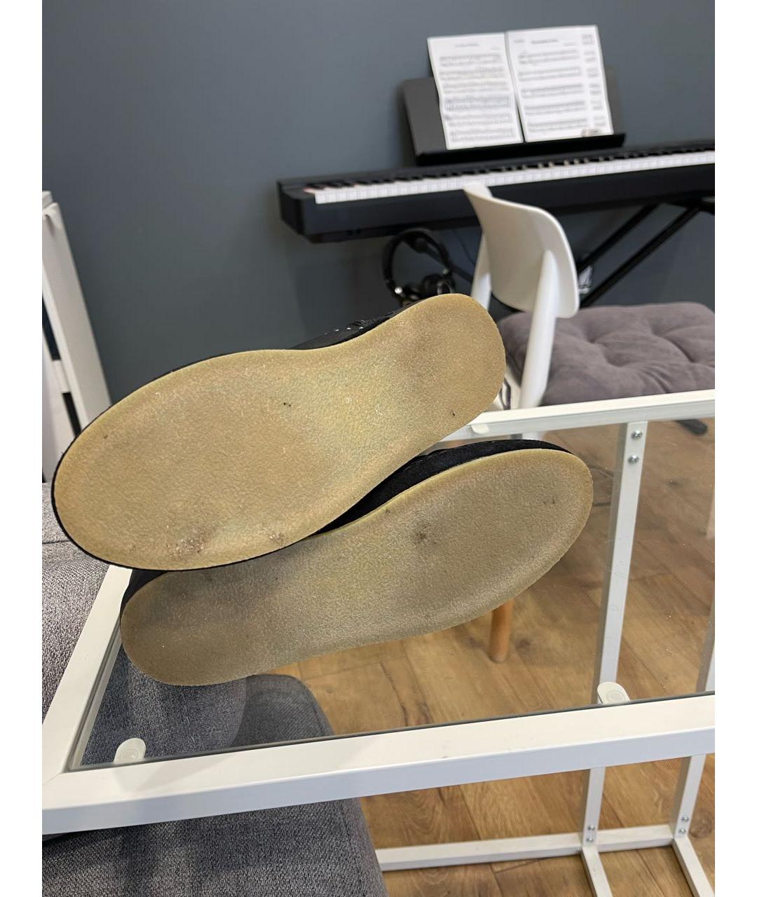 MAX MARA Черные кожаные ботинки, фото 4