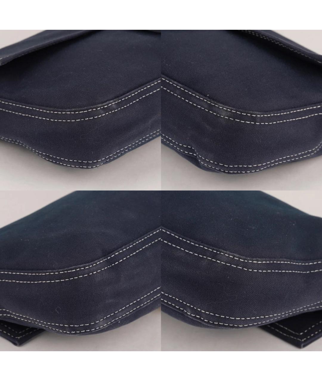 FENDI Темно-синяя деним сумка с короткими ручками, фото 8