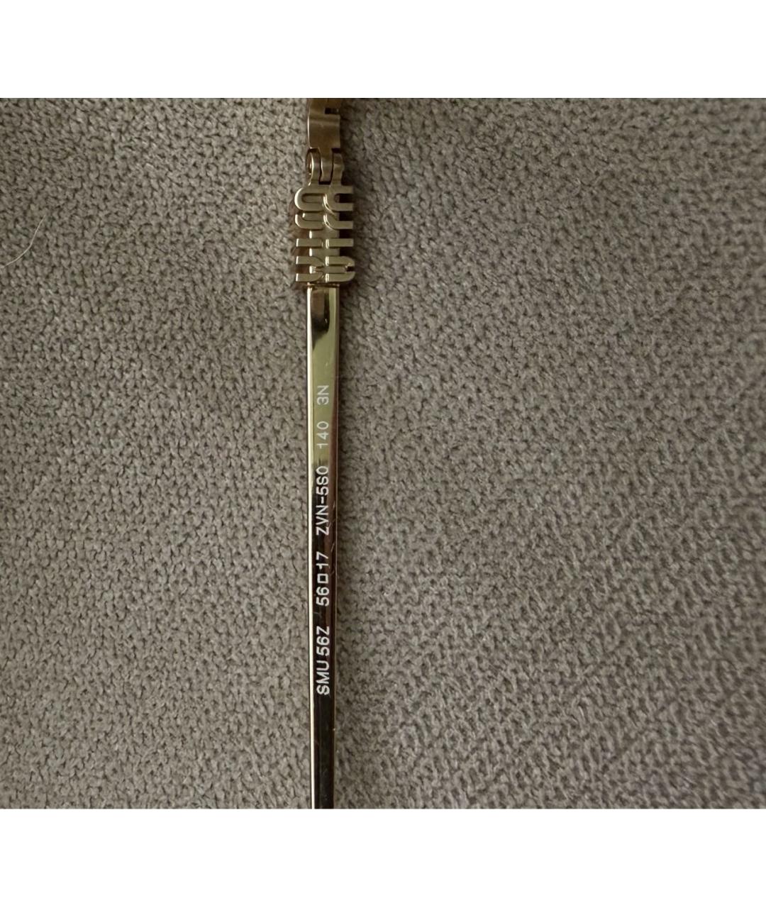 MIU MIU Черные металлические солнцезащитные очки, фото 6