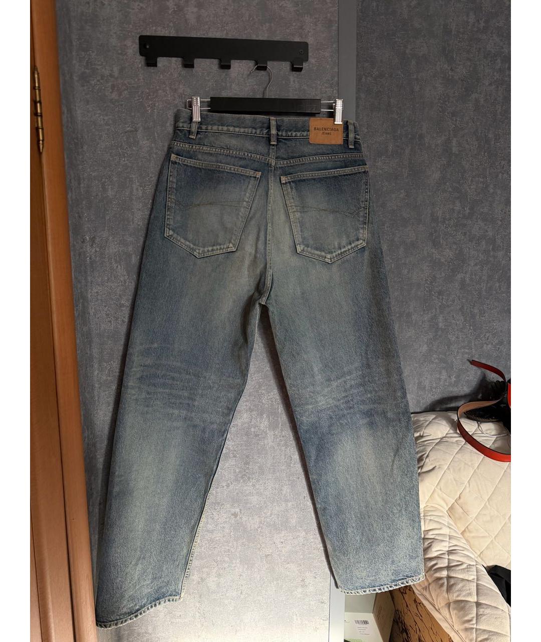 BALENCIAGA Темно-синие прямые джинсы, фото 2