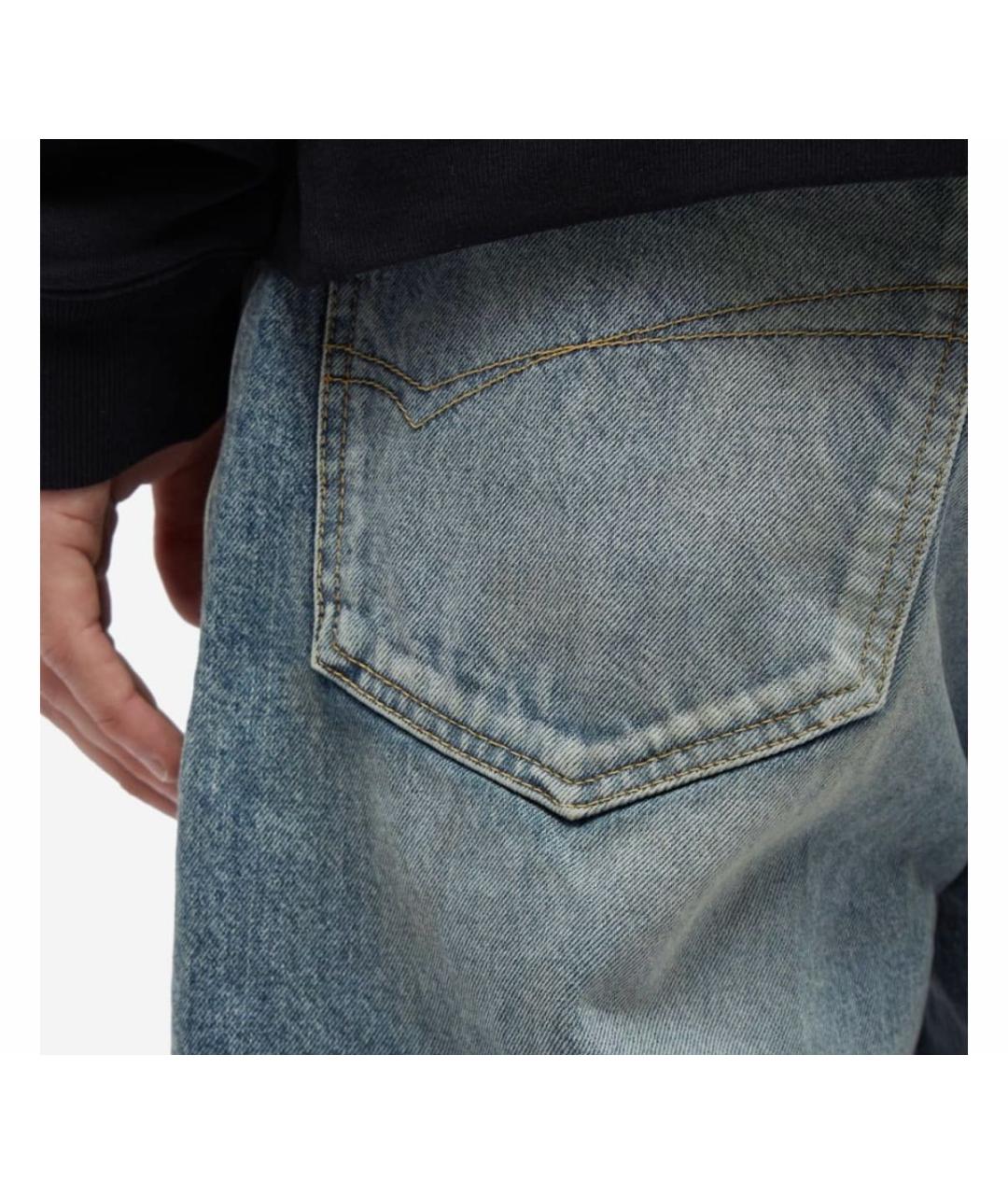 BALENCIAGA Темно-синие прямые джинсы, фото 6