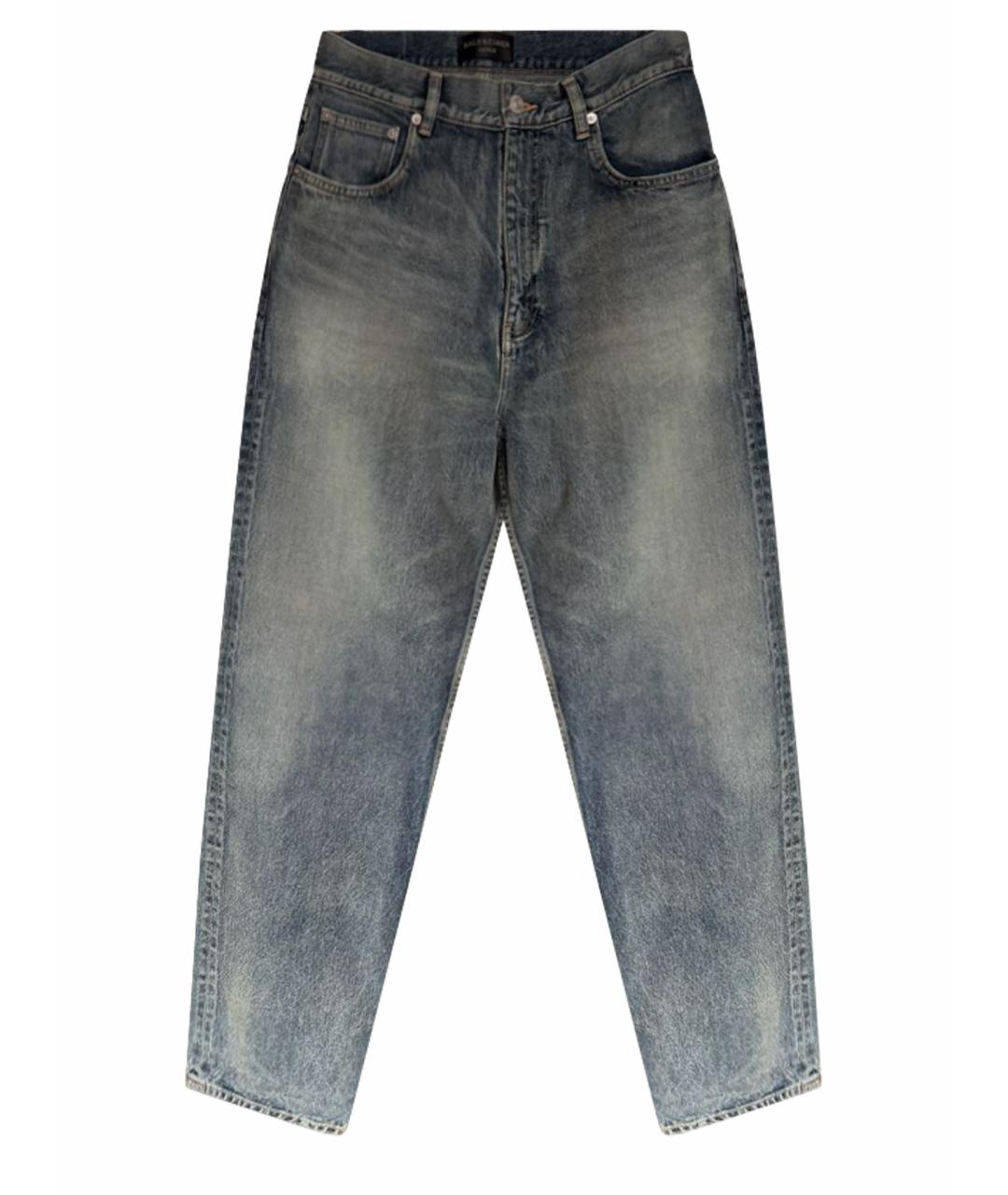 BALENCIAGA Темно-синие прямые джинсы, фото 1