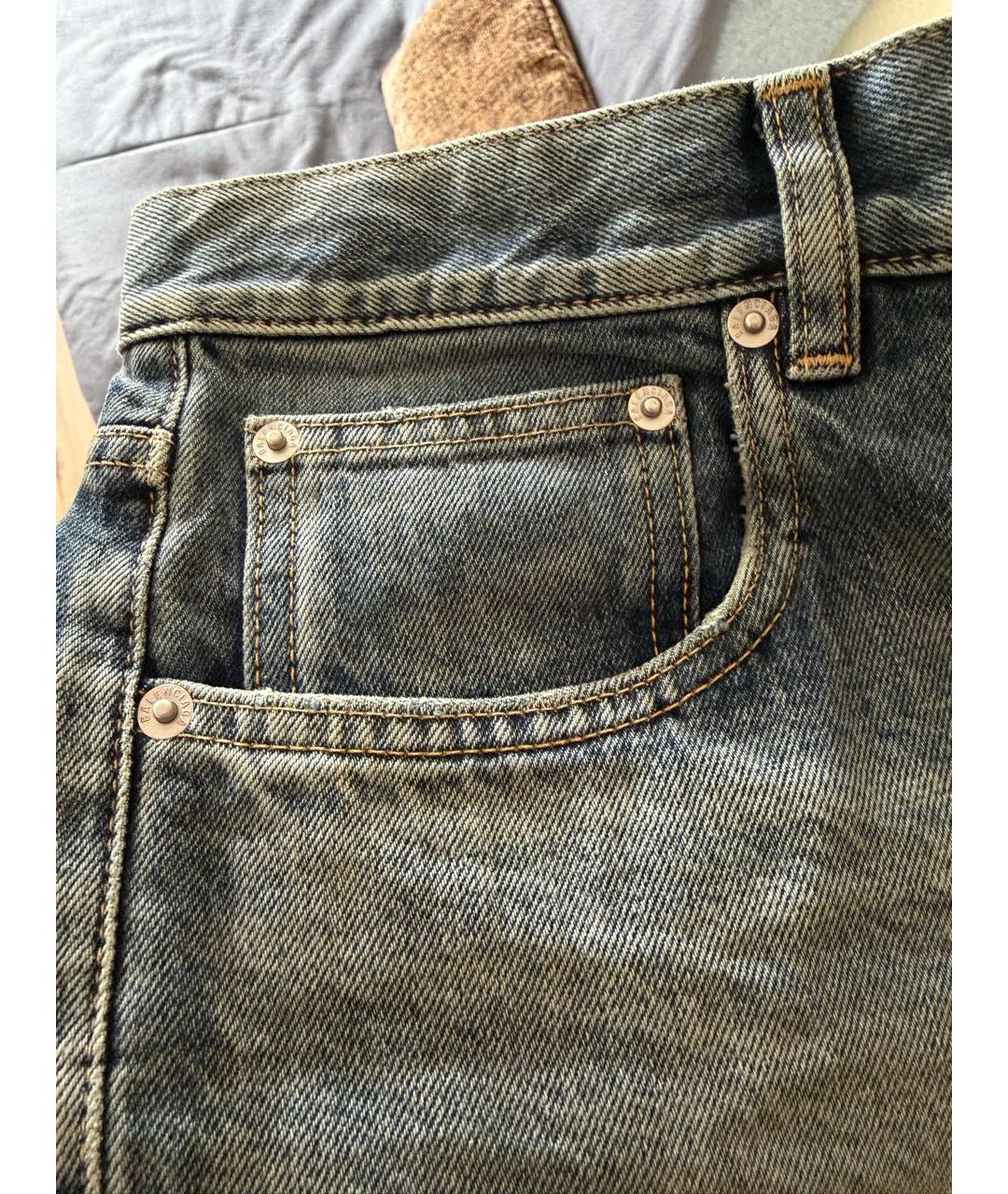 BALENCIAGA Темно-синие прямые джинсы, фото 3